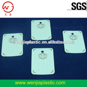 Fashion clothes plastic hang tag