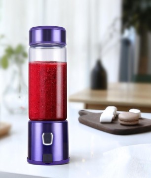 Wholesale Portable Rosilicate Glass USB Rechargeable Mini Blender Cup