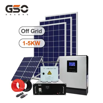 Factory Price 5KW Off-Grid Hybrid Power System with 2KW Solar Panel for Home Use