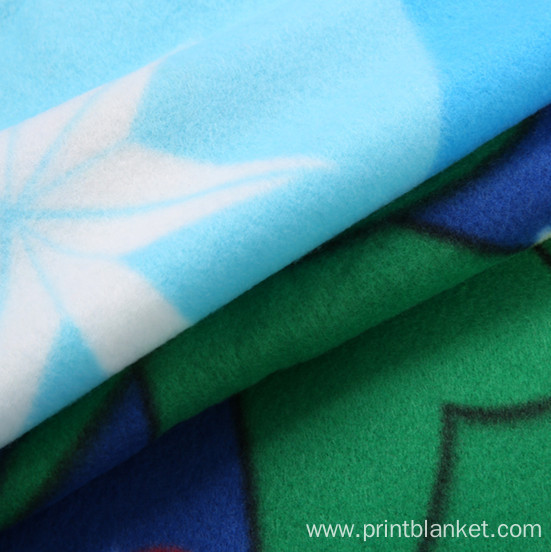 silk screen print oem custom plush promotion blanket