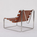 Pascal Mourgue Fabio lounge chair in patinated leather