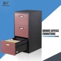 Metal 3 drawer file document office cabinet