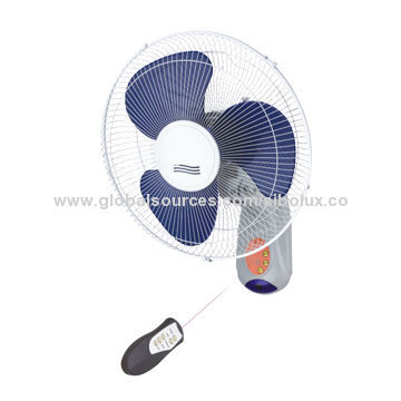 16-inch Wall Fan Oscillating with Remote