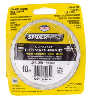 SpiderWire Braided Fishing Line - High Strength 114m
