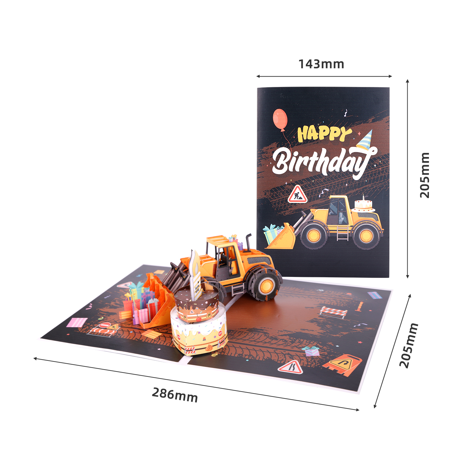 birthday led light music card