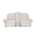 Luxe Classic Home White Custom 2 places Soiseau d&#39;amour électrique Chaises de film Couch Tissu inclinable