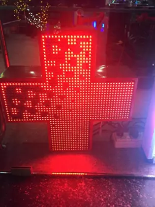 P10 Single Red Cross LED Display