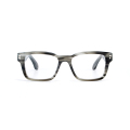 Χονδρική νεότερη μόδα ορθογώνιο unisex γυαλιά μαύρα demi οξικό οπτικά γυαλιά πλαίσια
