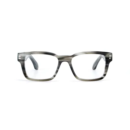 Wholesale Newest Fashion Rectangle Unisex Eyewear Black Demi Acetate Optical Glasses Frames