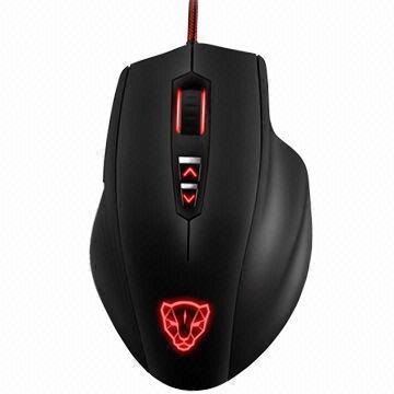 Newest wired ergonomic gaming mouse, made of ABS, interface USB