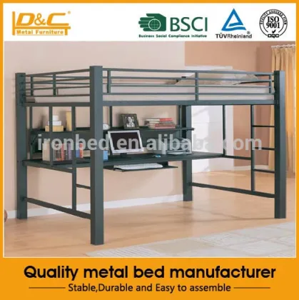 Hot selling fashion modern metal hostel bed cheap loft beds dormitory furniture