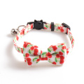 new printing for pet bowknot necklace