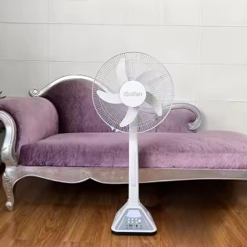 ISolfan Solar Powered Table Fan with Solar Panel, Light, and Rechargeable Battery