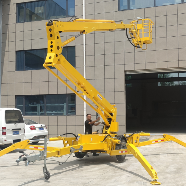 Custom Made 22m AC Power Battery Telescopic Boom Lift Work Platform for Sale