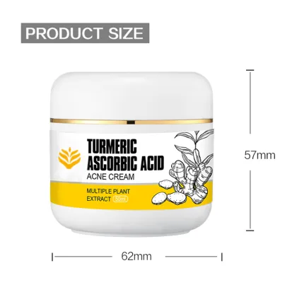 Turmeric and Ascorbic Acid Cream for Skin Whitening and Acne Removal in Dubai