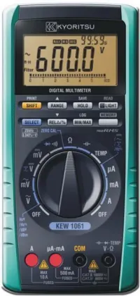 Kyoritsu KEW 1061 Digital Multimeter 0.02% Basic DC Accuracy