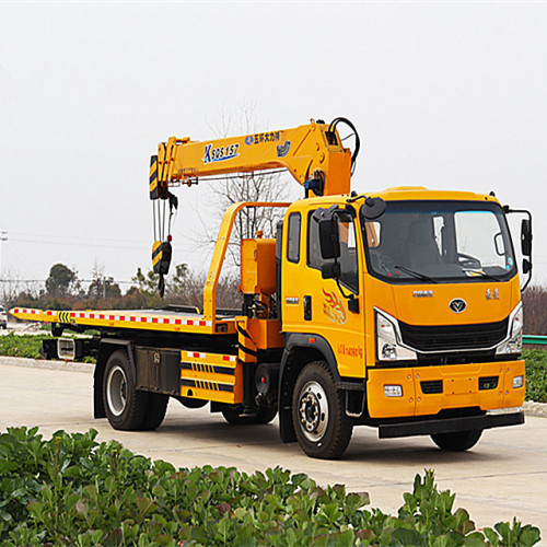 Sinotruk Flated Tow -Truck с 5 тонн кран