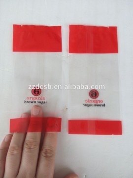 Plastic BOPP & CPP Back Center Heat Sealed Food Bag With Clear Window