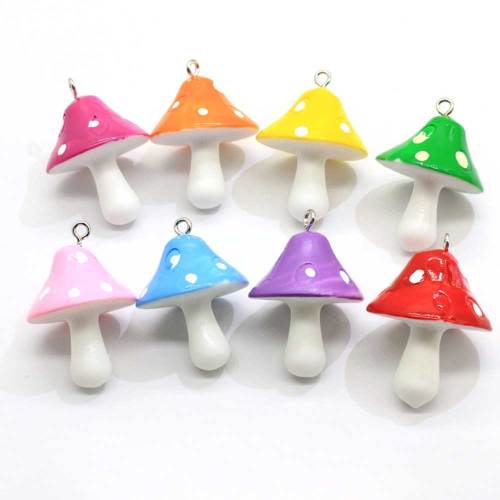 30mm 3D Mushroom Resin Charms DIY Craft κατάλληλο για βραχιόλι σκουλαρίκι κρεμαστό κόσμημα Εύρεση χειροποίητο