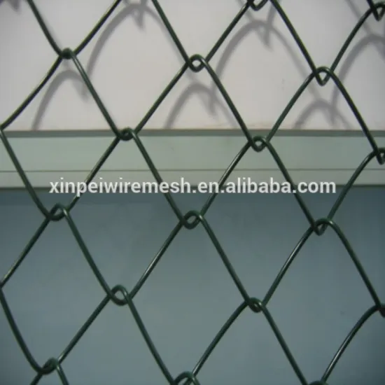 ISO 9001 factory supply Galvanized chain link fence/PVC coated chain link fence/ electro galvanized chain link wire mesh