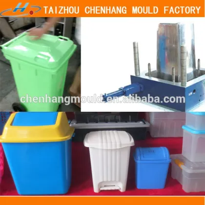 Plastic trash can moulds garden sets