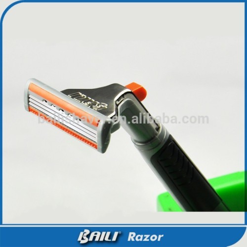 Triple Blade Razor With Lubricanting Strip Shaving Razor Blade Oem ...