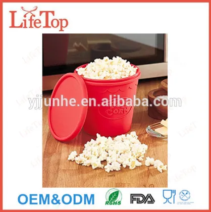 Homemade No Oil Needed Silicone Microwave Popcorn Maker