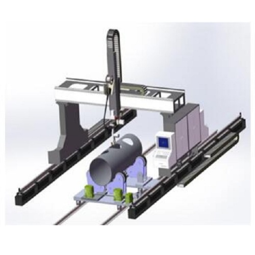 Gantry Cutting Robot of Intersecting Lines