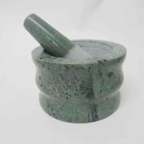 Natural Green Stone Mortar With Pestle