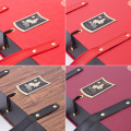 Läderhandtag Luxury Wood Wine Present Box Custom