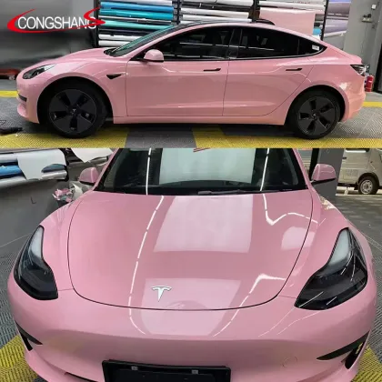 Rouge Powder High Glossy Car Wrap: Achieving a Stunning Rouge Pink Vinyl Finish