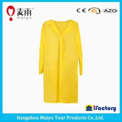 Wholesale long rain poncho polyster raincoat