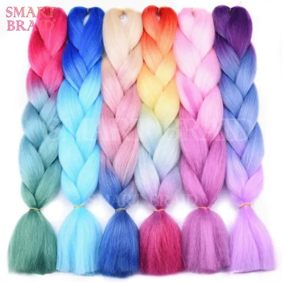 Wholesale Braiding Hair 48 Inch Africa Hair Extension Fiber Braided Favorite Heat Resistance Yaki Black Plastic Braid Hair