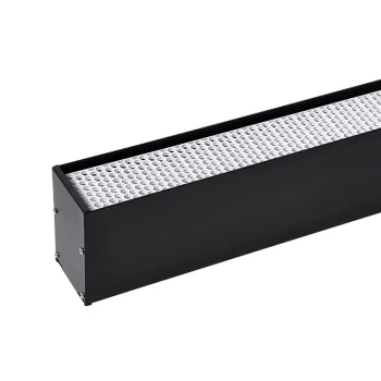 Linkable LED Linear Pendant Light: 4FT to 8FT with Honeycomb Diffuser (60W-120W)