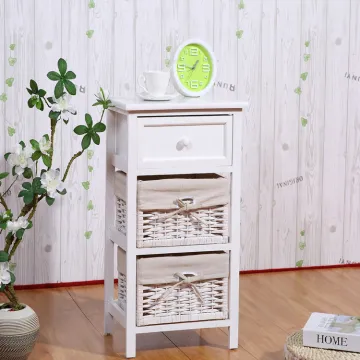 Bedside Table Night Stand Bedroom Organizer Cabinet