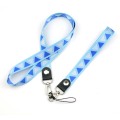 Promotionele duurzame badge lanyards met logopatroon