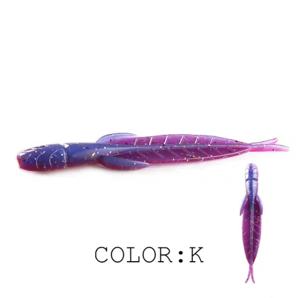 FJORD Hot Sale 78mm Leech Lures - 20pcs per Bag Soft Plastic Bass Bait