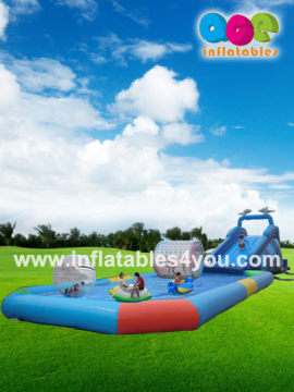 New Design Inflatable Slide with Pool
