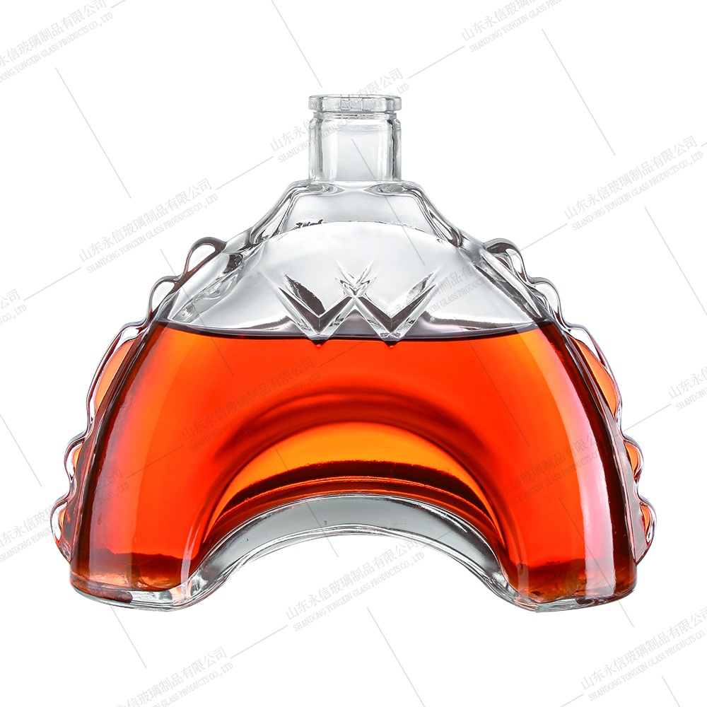 Personalized crystal burgundy bottle customize