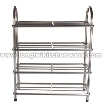 Stainless steel shoe rack