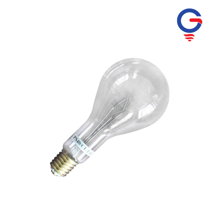 Clear Glass Infrared Heat Bulb E27 Socket