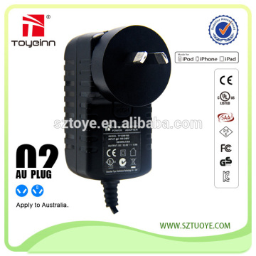 Wholesale 12V 1000ma convertible plug charger exchangeable plug adapter