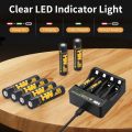 باتری های لیتیومی قابل شارژ 4PCS 1.5V AAA 1200mWh