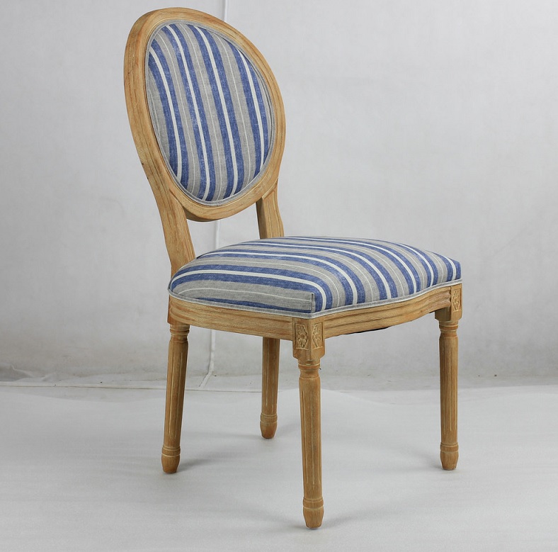 Fabric Wooden Frame Dining Chairs