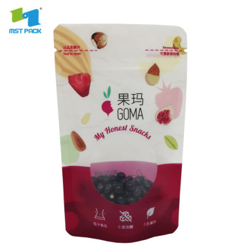 plastic flexiable stand up foil packaging pouches