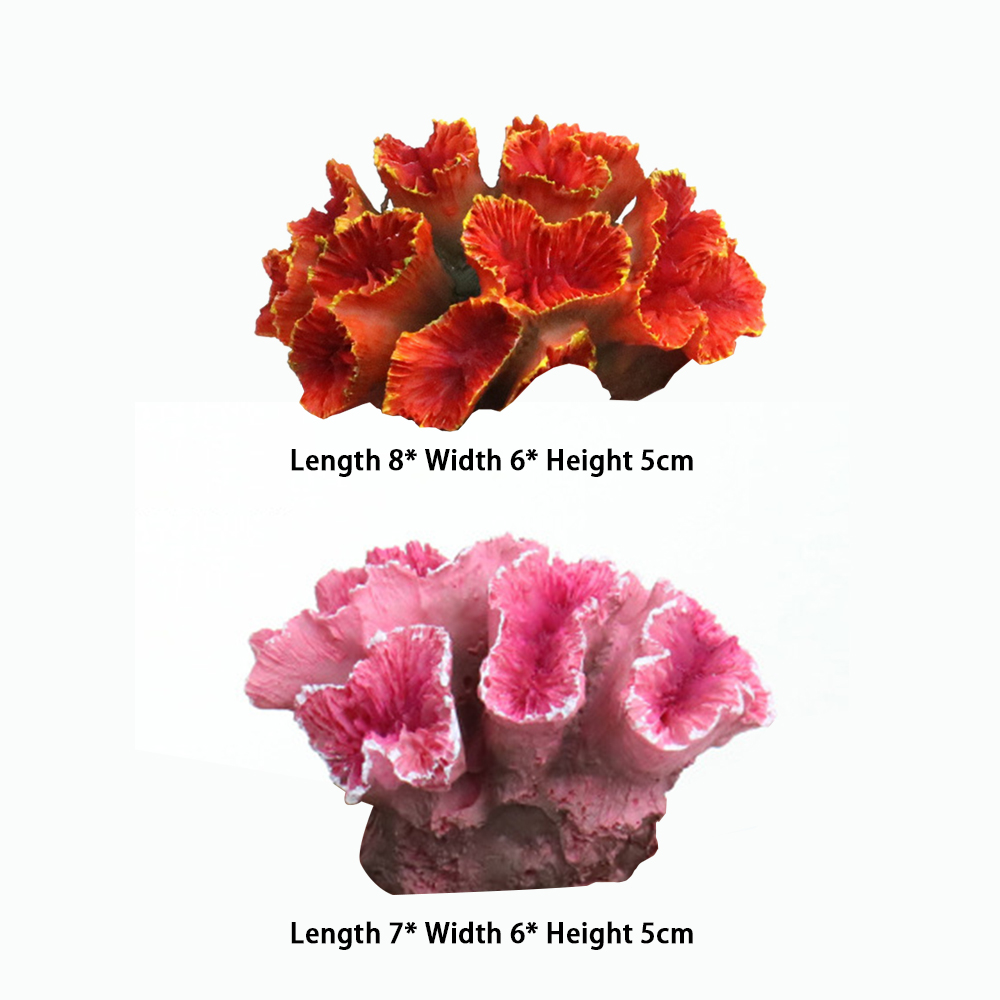 Colorful Resin Aquarium Artificial Coral Reef Decoration Fish Tank Coral Stone Landscape Ornament Tool Aquarium Ornament