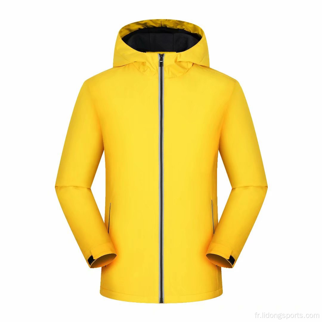 2022 hiver Nouveaux polyester Hommes surdimensionnés Sweat à capuche en polaire pluie imperméable étanche vent veste