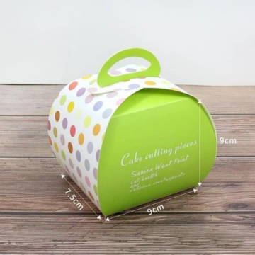 Boîte-cadeau de gâteau en papier en carton PLA avec logo personnalisé