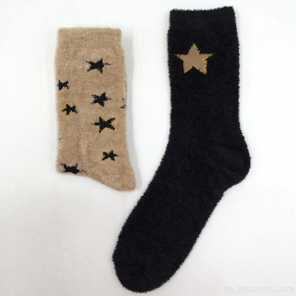 Großhandel kundenspezifische Federgarn gemütliche Socken