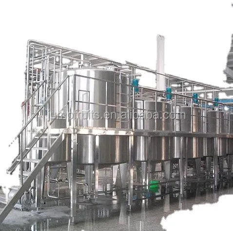 Complete automatic natural fresh fruit juice production line